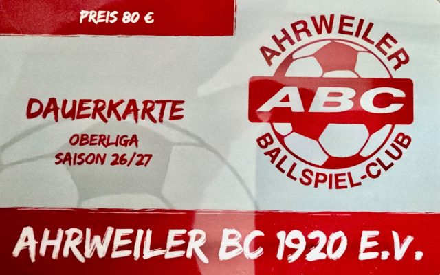 Schnapp dir deine Dauerkarte für die Saison 2026/2027!!